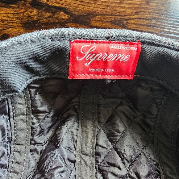Supreme Wool Snap Up - FW 2011 - Hield Trail Hat - size S/M - Grey and Red Plaid - Picture 7 of 9